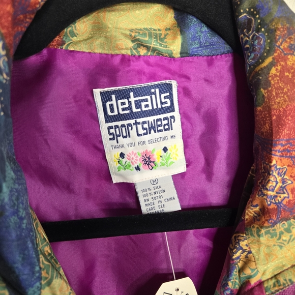 VINTAGE DETAILS Sportswear Silk Jacket - Picture 8 of 11